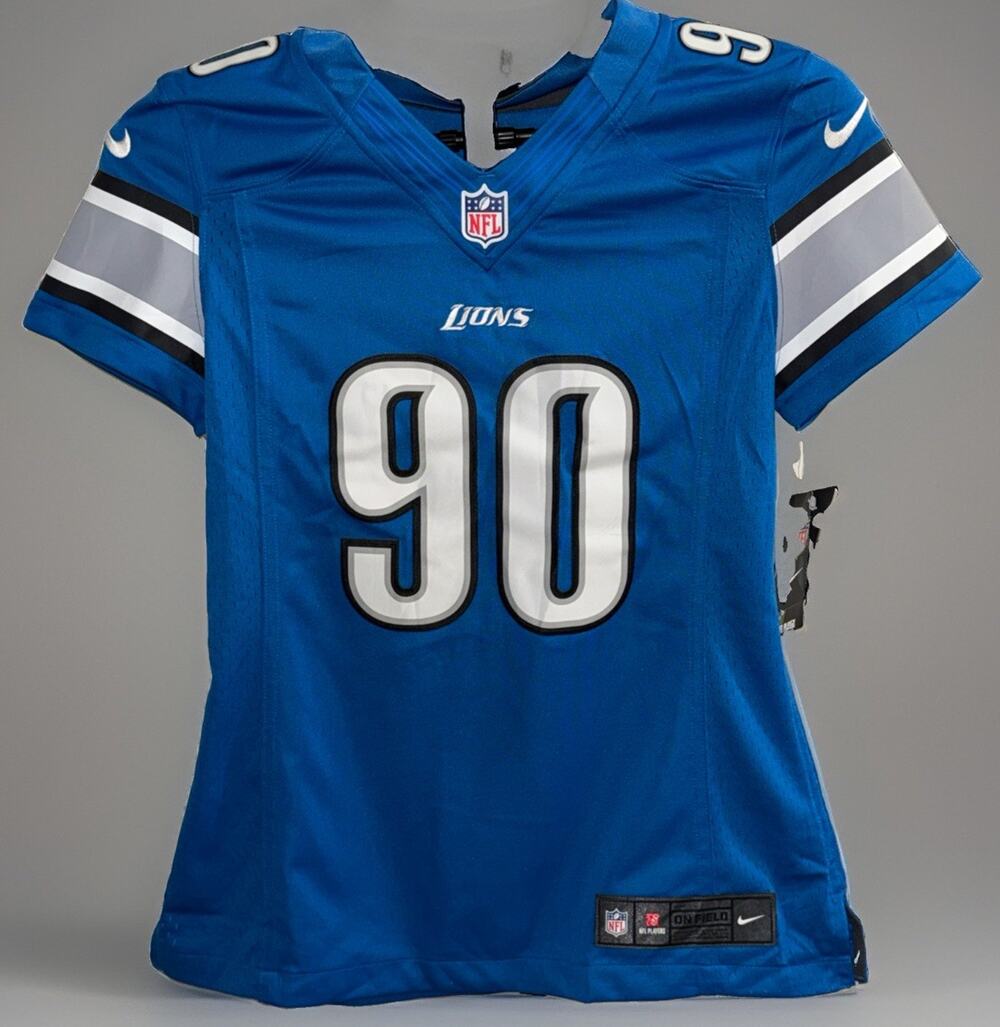 2012 Nike Ndamukong Suh #90 Detroit Lions Women’s Limited Jersey Blue SZ Sm NWT